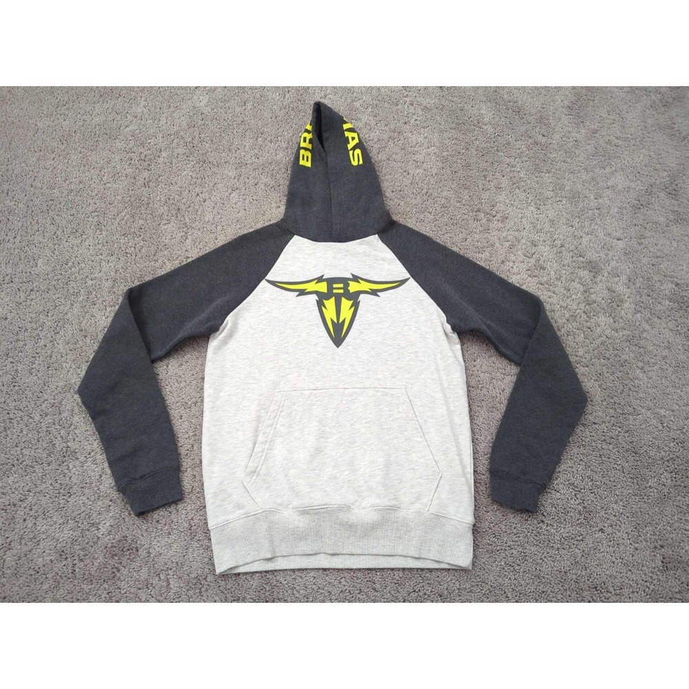 San Antonio Brahmas Hoodie Mens‎ XS XFL Gray Two Tone